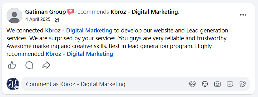 Client Testimonial